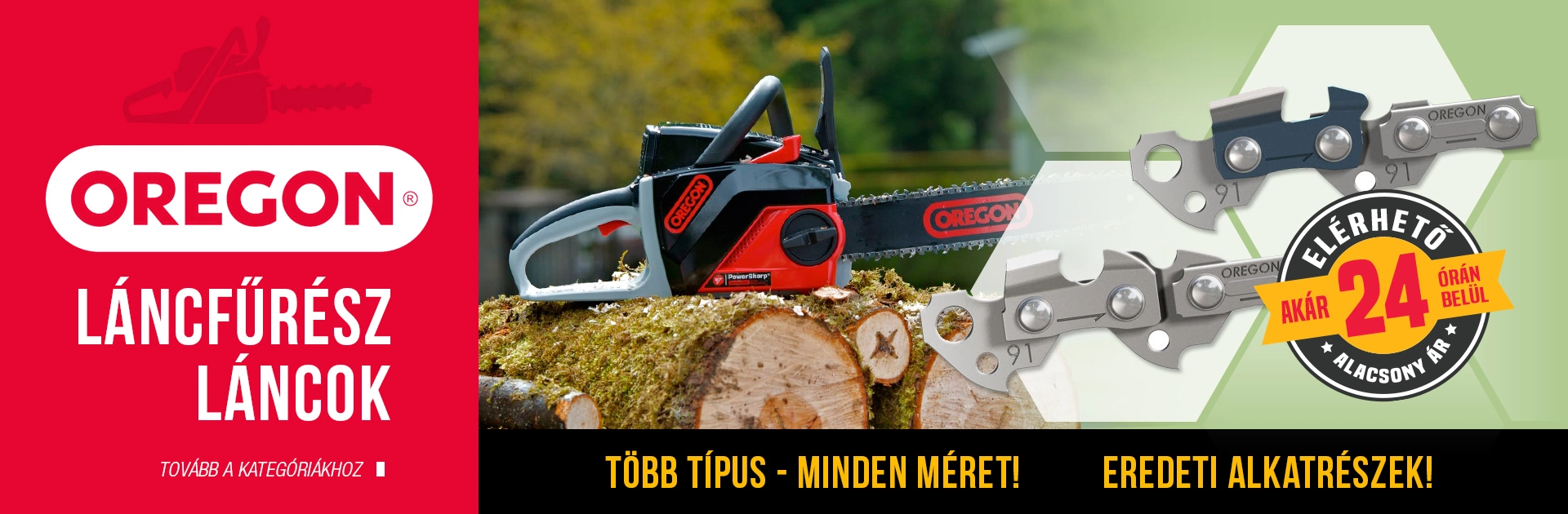 Oregon láncfűrész lánc