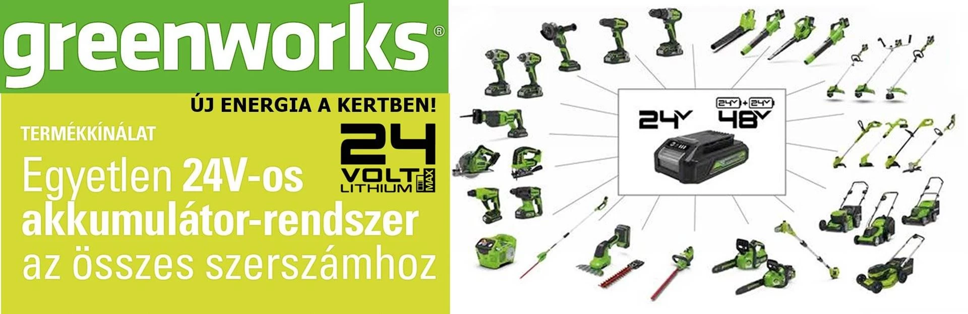 Greenworks® termékek - Kattints ide >>>