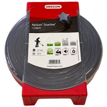   Oregon® fűkasza damil ∅ 2.7 mm Nylium® Starline® csillag profil ⇔ 70 méter  - Alumínium részecskékkel - 110987 - eredeti minőségi alkatrész*