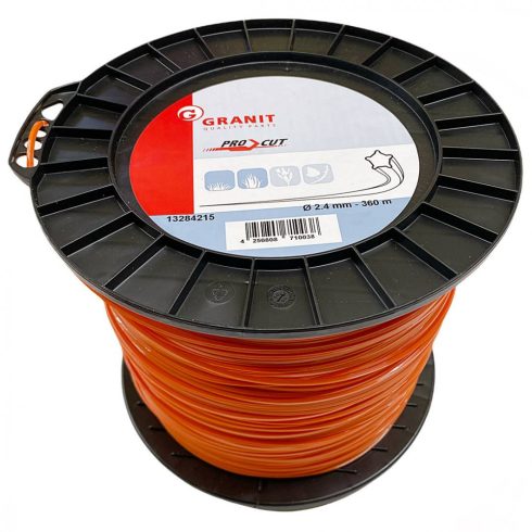 Granit® fűkasza damil ∅ 2.4 mm  5 élű csillag profil ⇔ 360 méter - prémium minőség*