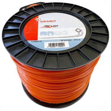   Granit® fűkasza damil ∅ 3.0 mm □ négyszög profil ⇔ 219 méter - prémium minőség*