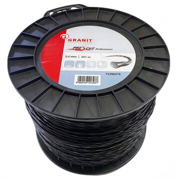   Granit® fűkasza damil ∅ 2.4 mm - ֍ csavart spirál profil ⇔ 351 méter - prémium minőség*