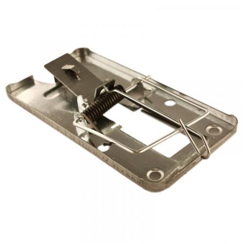 Horganyzott vaslapos egérfogó fém mechanikus 113573