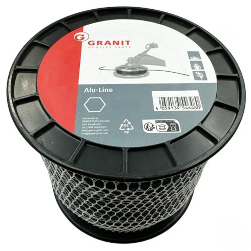 Granit® fűkasza damil Alu-Line ∅ 2.4 mm - hatszög profil ⇔ 240 méter - 19429794 - prémium minőség*