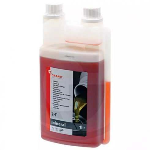 Granit® 2T ásványolaj-bázisú motorolaj - 1 liter - adagolós flakon - piros - eredeti minőségi olaj*