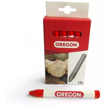 Oregon 295361 piros időjárásálló jelölőkréta dobozos kiszerelés