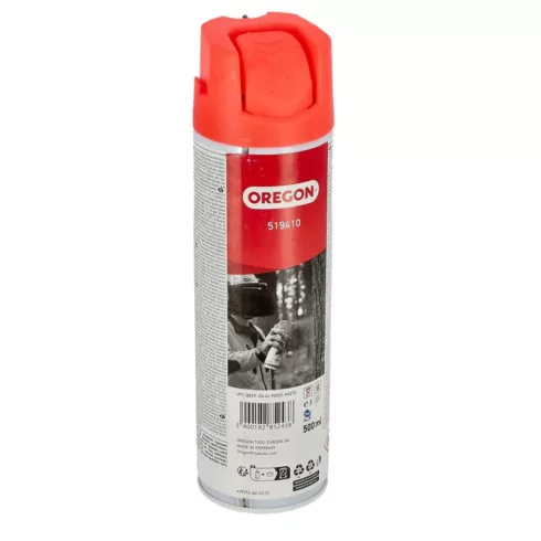 Oregon piros erdészeti jelölő spray 500ml 519410 fára és betonra