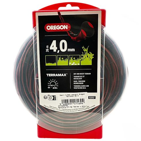 Oregon® fűkasza damil ∅ 4.0 mm csavart TerraMax™ ⇔ 26 méter - 636776 - eredeti minőségi alkatrész*