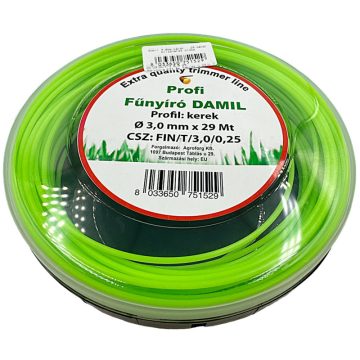   Fűkasza damil Nylgrass® ∅ 3.0 mm kör profil ⇔ 29 méter - FIN/T/3.0/0.25 - eredeti minőségi alkatrész*