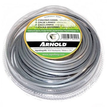   Arnold® fűkasza damil ∅ 2.7 mm négyszög  profil ⇔ 15 méter - ALU - FIN027/A/B - eredeti minőségi alkatrész*