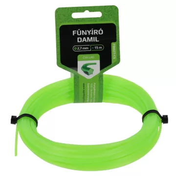 Prémium minőségű fűkasza damil 2.7 mm csillag profil 15 méter olasz FIN027/CS