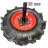 Járókerék  fix 400x8 - 1 pár - rotációs kapálógép
