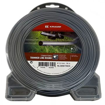   Kramp®  fűkasza damil + vágókés ∅ 3.0 mm Titanium Power® kör profil - 56 méter - NL3056TRKR - eredeti minőségi alkatrész*