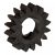 Briggs & Stratton indítómotor fogaskerék - műanyag - 16 fog - 695708 - 18270008 - minőségi ut. alkatrész*