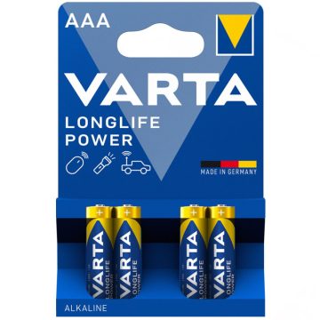   VARTA® LONGLIFE POWER™ mikro elem - AAA - LR03 - BL4 (DB) - 4903