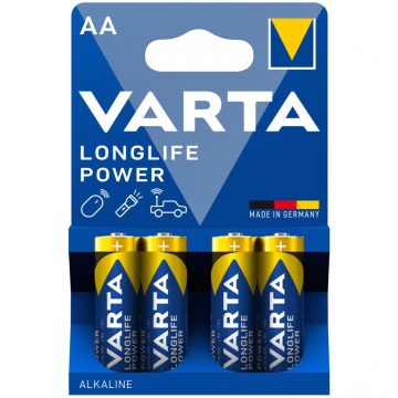   VARTA® LONGLIFE POWER™ ceruza elem - AA - LR06 - BL4 (DB) - 4906