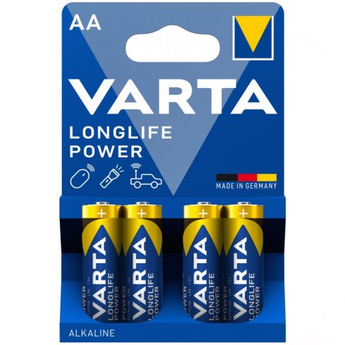 VARTA® LONGLIFE POWER™ ceruza elem - AA - LR06 - BL4 (DB) - 4906