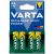 VARTA® RECHARGE ACCU POWER™ akkumulátor elem - AA - 2100 mAh - BL4 (DB) - 56706