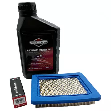 Briggs & Stratton OHV karbantartó készlet motorolajjal, gyertyával és 491588 papírszűrővel