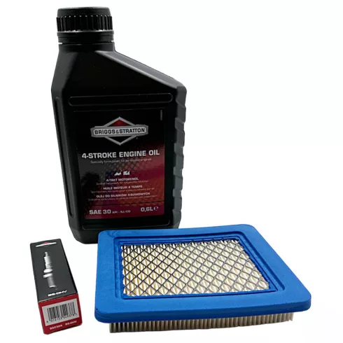 Briggs & Stratton OHV karbantartó készlet motorolajjal, gyertyával és 491588 papírszűrővel