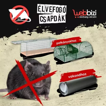 ÁLLATCSAPDA - PATKÁNY - VAKOND - EGÉRFOGÓ