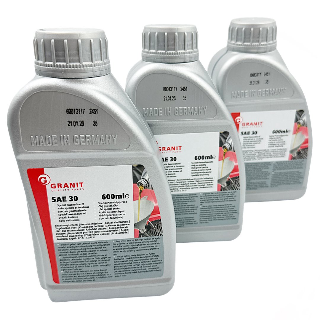 Granit SAE 30 egyfokozatú nyári ipari kenőanyag (Cikkszám: 210SAE30 GEB0.6, Made in Germany)