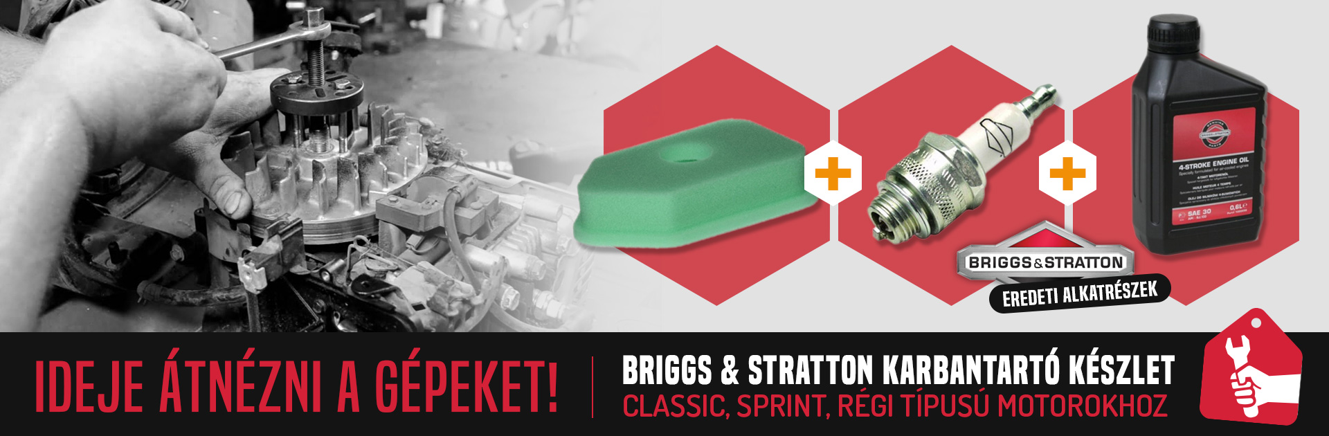 Briggs & Stratton karbantartó készlet