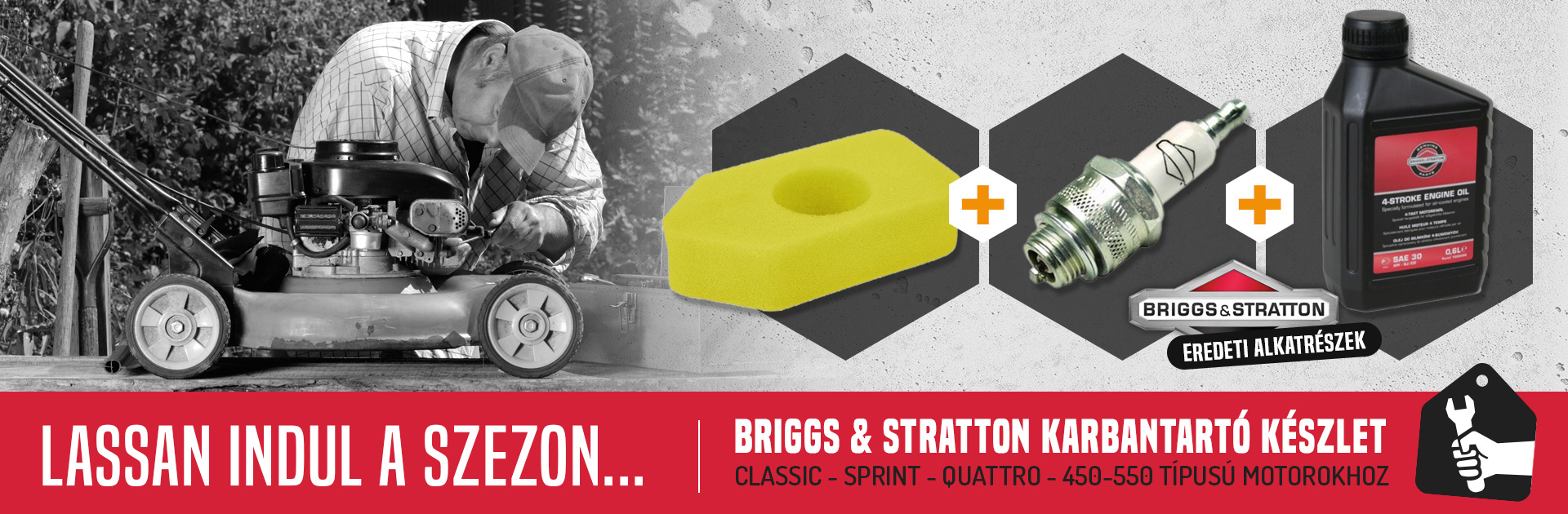 Briggs & Stratton karbantartó készlet