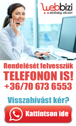 rendelését telefonon is felvesszük
